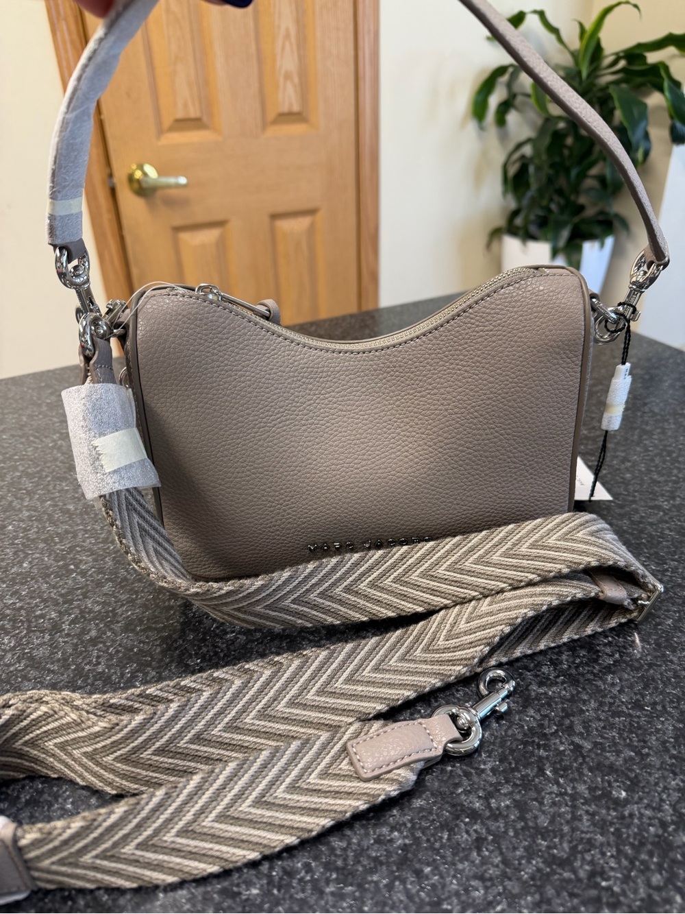 Marc Jacobs Taupe drifter convertible bag